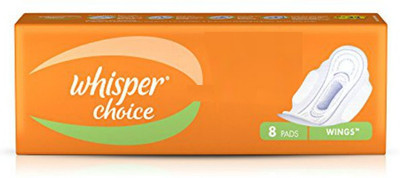 

Whisper Choice Regular Wings Sanitary Pad(Pack of 8)