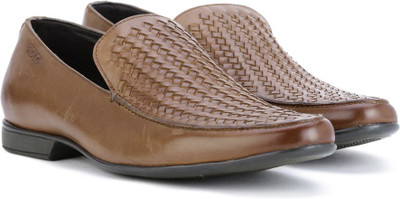 

Lee Cooper Leather Slip On Shoes For Men(Brown, Tan