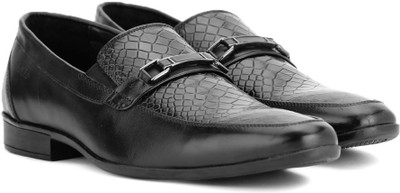 

Lee Cooper Leather Slip On Shoes For Men(Black