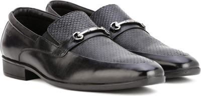 

Lee Cooper Leather Slip On Shoes For Men(Black