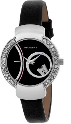 Invaders Cute black Analog Watch  - For Women   Watches  (Invaders)