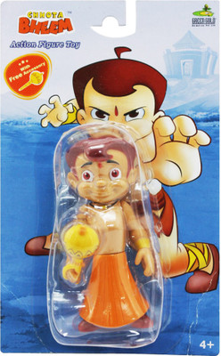 kidoz kingdom GREEN GOLD CHHOTA BHEEM FIGURE WITH ACCESSORY(Multicolor)