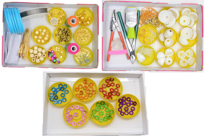 

ecaart Silk Thread Jewellery Making mega kit 25 items Jambo8