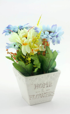 

Importwala Blue Gerbera Artificial Flower with Pot(7 inch, Pack of 1)