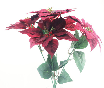 

Importwala Red Poinsettia Artificial Flower(21 inch, Pack of 1)