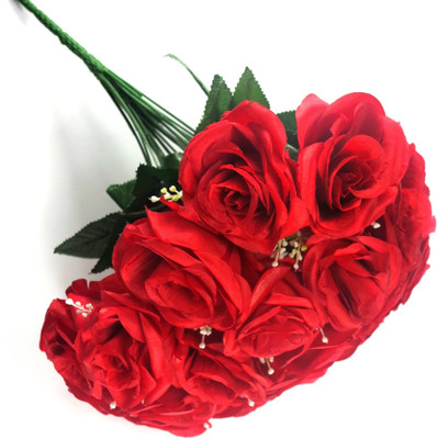 

Importwala Red Rose Artificial Flower(15 inch, Pack of 1)