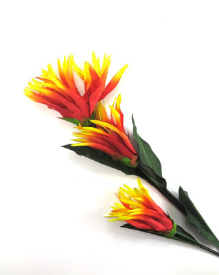 

Importwala Orange, Yellow Wild Flower Artificial Flower(46 inch, Pack of 1)