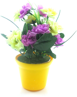 

Importwala Purple Assorted Artificial Flower with Pot(7 inch, Pack of 1)
