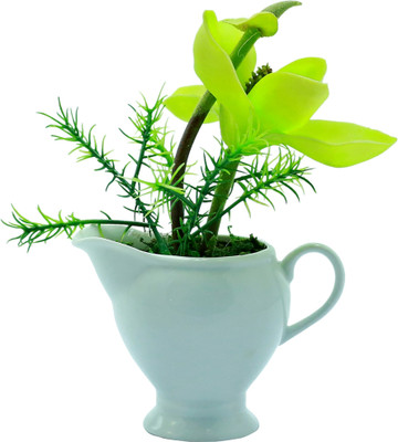 

Importwala Green Assorted Artificial Flower with Pot(7.5 inch, Pack of 1)