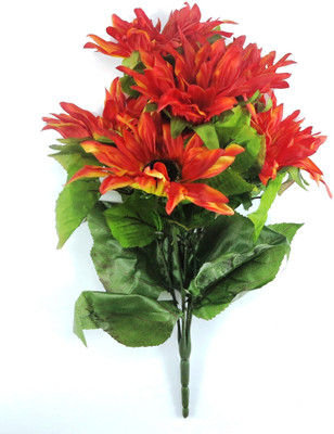 

Importwala Red Sunflower Artificial Flower(18 inch, Pack of 1)
