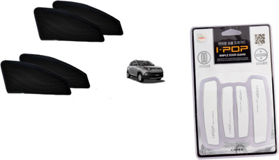

Typhon Premium Quality Zipper Magnetic Car Curtain With Ipop Door Guard For KUV 100 Combo