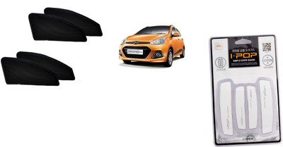 

tYPHON Premium Quality Zipper Magnetic Car Curtain With Ipop Door Guard For i10 Combo