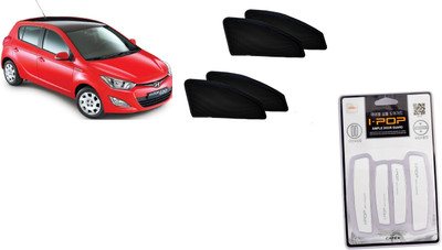 

TYPHON Premium Quality Zipper Magnetic Car Curtain With Ipop Door Guard For i20 Combo