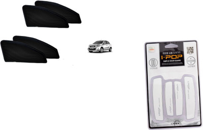 

Typhon Premium Quality Zipper Magnetic Car Curtain With Ipop Door Guard For Micra Combo