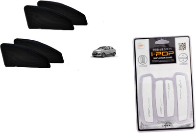 

tYPHON Premium Quality Zipper Magnetic Car Curtain With Ipop Door Guard For Xcent Combo
