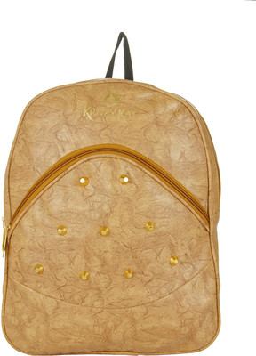 JG Shoppe JGTrendy161 6 L Backpack(Beige), Brown