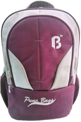 

Pune Bags PB-010 20 L Backpack(Purple, White), Pink