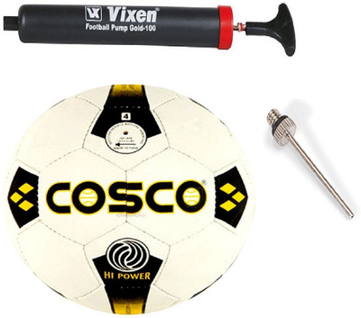 

Cosco Combo of 3, 1 Hi-Power Volleyball, 1 Vixen Pump, And Needle. Volleyball - Size: (Pack of 1, Multicolor