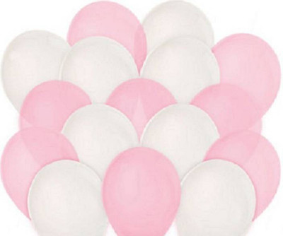 

Kosh Solid Pink & White (Pack Of 70) Balloon(White, Pink, Pack of 70)