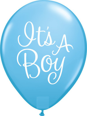 

PartyballoonsHK Printed It's Boy Balloon(Blue, White, Pack of 30)