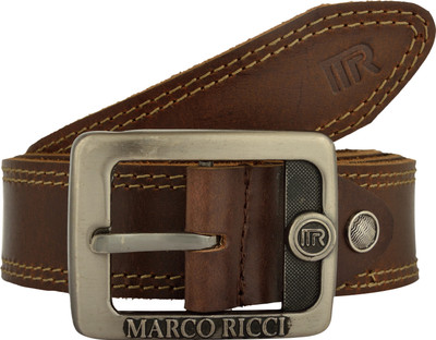 

MARCO RICCI Men Casual Brown Genuine Leather Belt