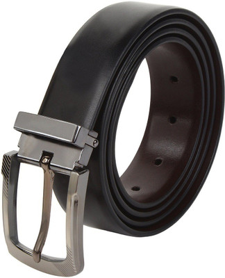 

Cyclone Men Casual Black Genuine Leather Reversible Belt