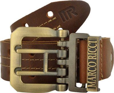 

MARCO RICCI Men Casual Brown Genuine Leather Belt