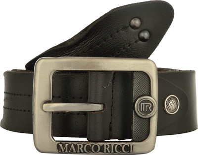 

MARCO RICCI Men Casual Black Genuine Leather Belt