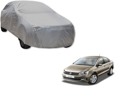 MOCKHE Car Cover For Volkswagen Vento (Without Mirror Pockets)(Silver)