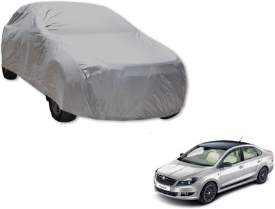 MOCKHE Car Cover For Skoda Rapid (Without Mirror Pockets)(Silver)