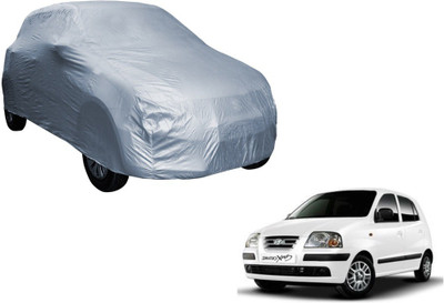 MOCKHE Car Cover For Hyundai Santro (Without Mirror Pockets)(Silver)