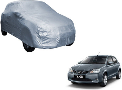 MOCKHE Car Cover For Toyota Etios Liva (Without Mirror Pockets)(Silver)