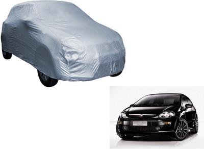 MOCKHE Car Cover For Fiat Punto Evo (Without Mirror Pockets)(Silver)