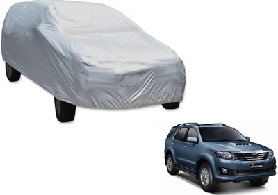 MOCKHE Car Cover For Toyota Fortuner (Without Mirror Pockets)(Silver)