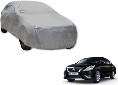 MOCKHE Car Cover For Nissan Sunny (Without Mirror Pockets)(Silver)