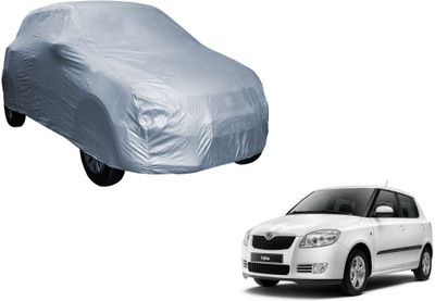 MOCKHE Car Cover For Skoda Fabia (Without Mirror Pockets)(Silver)