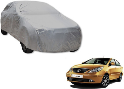MOCKHE Car Cover For Tata Manza (Without Mirror Pockets)(Silver)