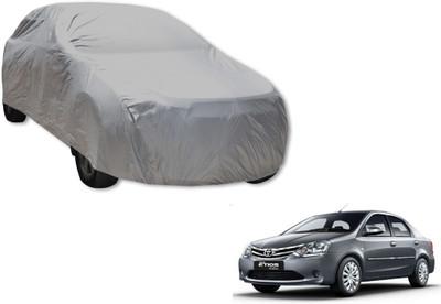 MOCKHE Car Cover For Toyota Etios (Without Mirror Pockets)(Silver)