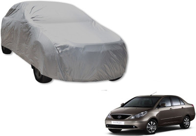 MOCKHE Car Cover For Tata Indigo CS (Without Mirror Pockets)(Silver)