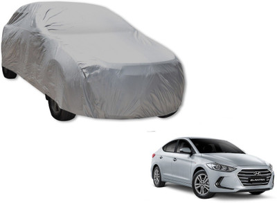 MOCKHE Car Cover For Hyundai Elantra (Without Mirror Pockets)(Silver)