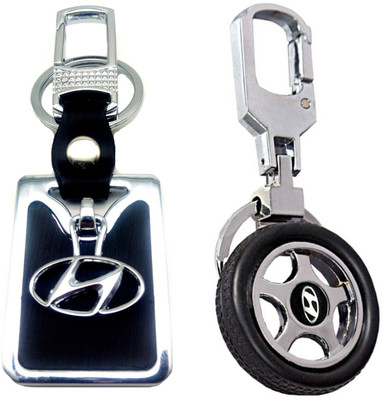 

City Choice New Combo of Hyundai Wheel Locking Key Chain(Multicolor)