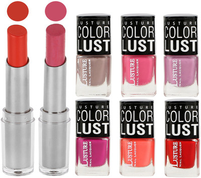 

Ramble Lipstick and Nail Polish combo Gift Pack(Set of 8)