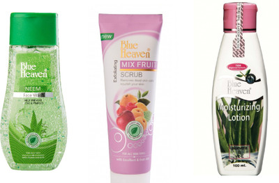 

Blue Heaven neem face wash,mix fruit scrub with lotion(Set of 3)