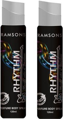 

Ramsons Black Rhythm Body Spray - For Men & Women(240 ml, Pack of 2)
