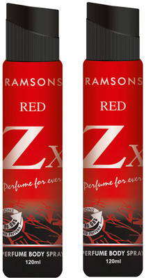 

Ramsons Red Zx Body Spray - For Men & Women(240 ml, Pack of 2)