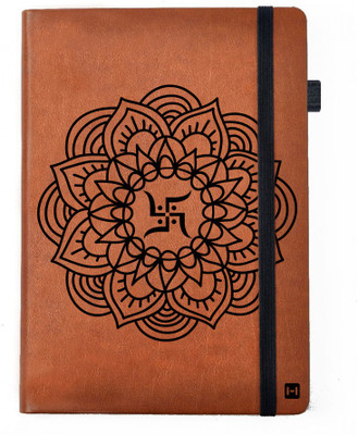 

Hamee A5 Notebook(Designer Printed PU Leather Undated A5 Notebook Planner, Tan)