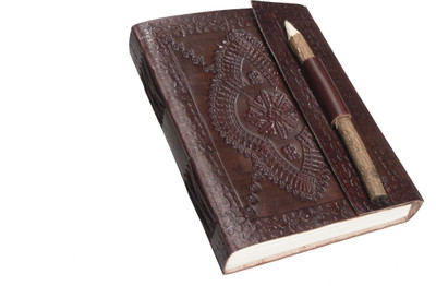 

Pranjals House A5 Journal(Pure Genuine Real Vintage Leather Handmadepaper Notebook Dairy For office Home to Write Poem Daily Update - Size of 7*5, Brown)