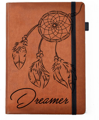 

Hamee A5 Notebook(Designer Printed PU Leather Undated A5 Notebook Planner, Tan)