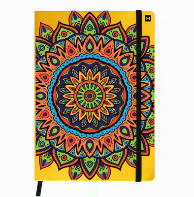 

Hamee A5 Notebook(Designer Printed PU Leather Undated A5 Notebook Planner, Yellow)
