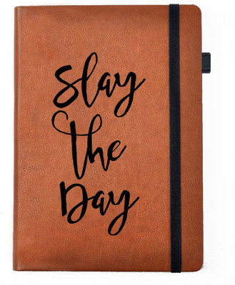 

Hamee A5 Notebook(Designer Printed PU Leather Undated A5 Notebook Planner, Tan)